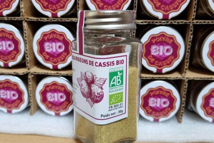Production et vente de poivres de bourgeon de cassis Sermoyer