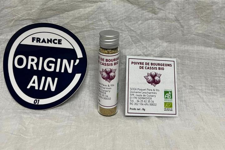 Production et vente de poivres de bourgeon de cassis Sermoyer